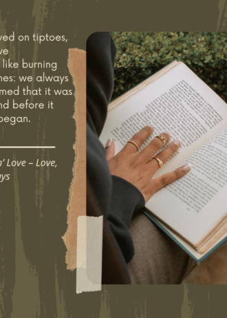 A video with a quote from one of the books in the bundle of the item Blind Date with a Book Mail